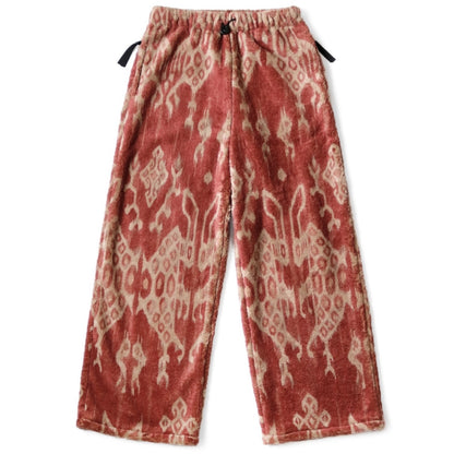 Kapital Java Kasuri Pattern Fleece Easy Straight Pants