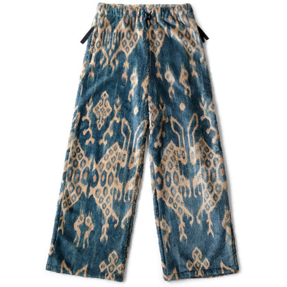 Kapital Java Kasuri Pattern Fleece Easy Straight Pants