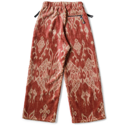 Kapital Java Kasuri Pattern Fleece Easy Straight Pants