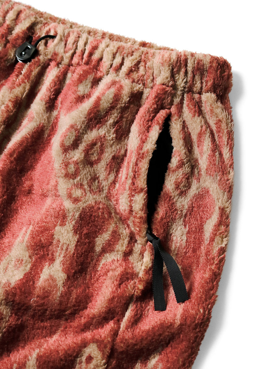 Kapital Java Kasuri Pattern Fleece Easy Straight Pants