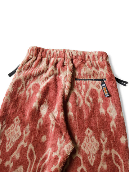 Kapital Java Kasuri Pattern Fleece Easy Straight Pants