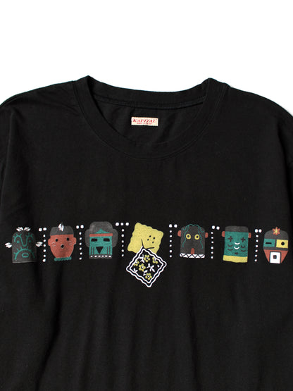 Kapital Jersey Crew Long Sleeve T-Shirt (Peckish & Kachina Print)