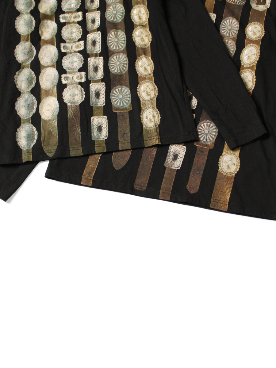 Kapital Jersey Crew Long Sleeve T-Shirt (Curtain Concho Print)