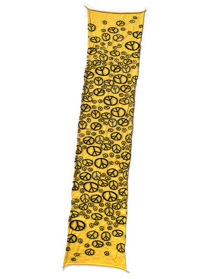 Kapital Felted Wool Peace Mark Happy Scarf