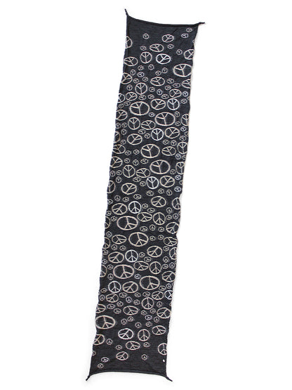 Kapital Felted Wool Peace Mark Happy Scarf