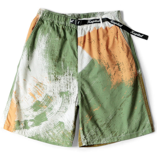 Kapital Combed Burberry Brushed Camo Print Easy Shorts