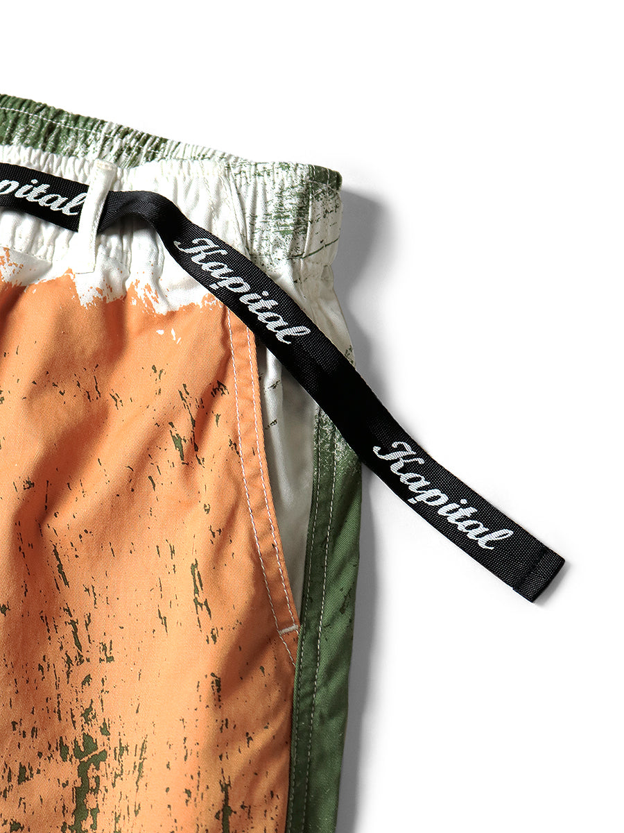 Kapital Combed Burberry Brushed Camo Print Easy Shorts
