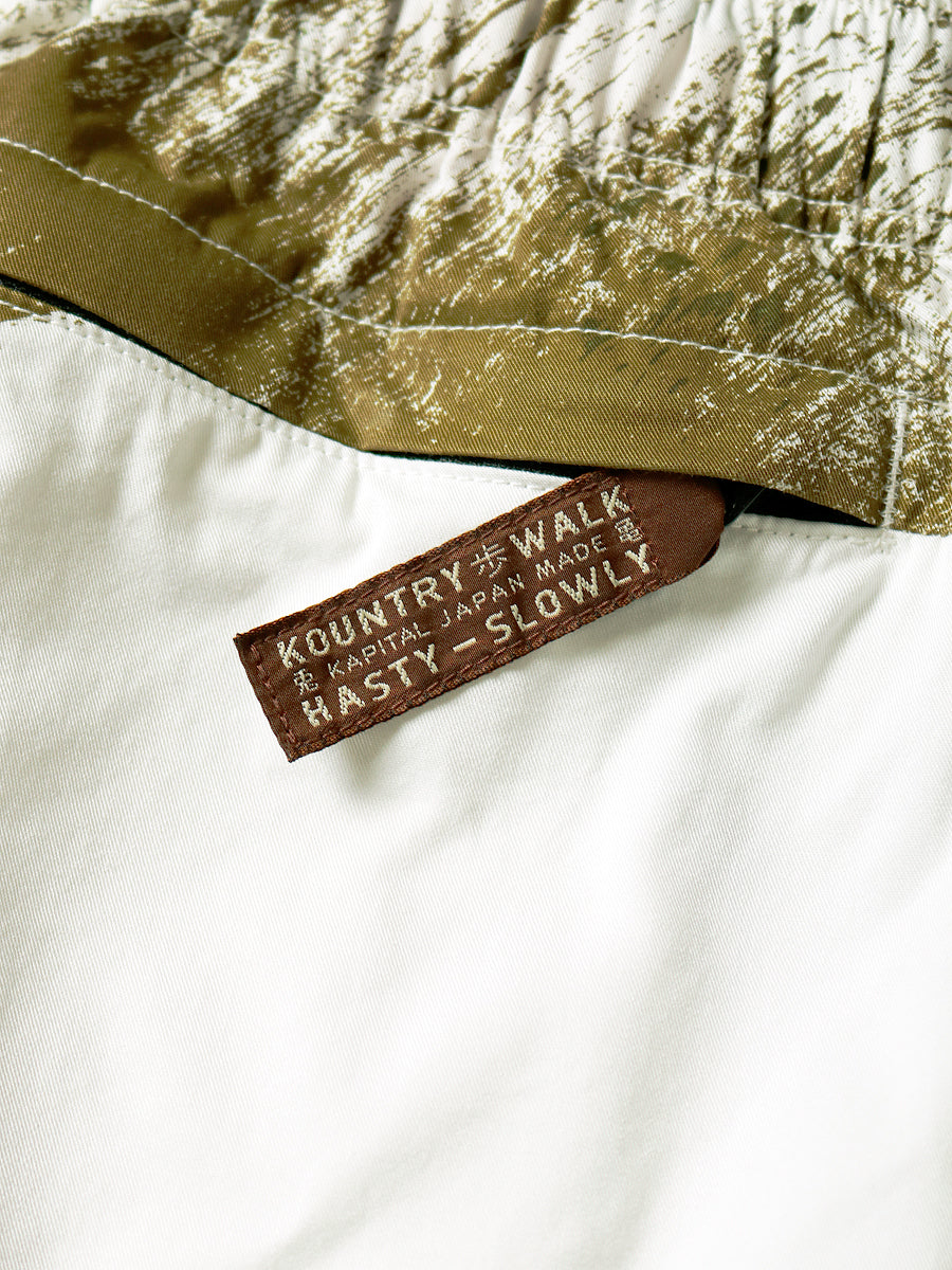 Kapital Combed Burberry Brushed Camo Print Easy Shorts