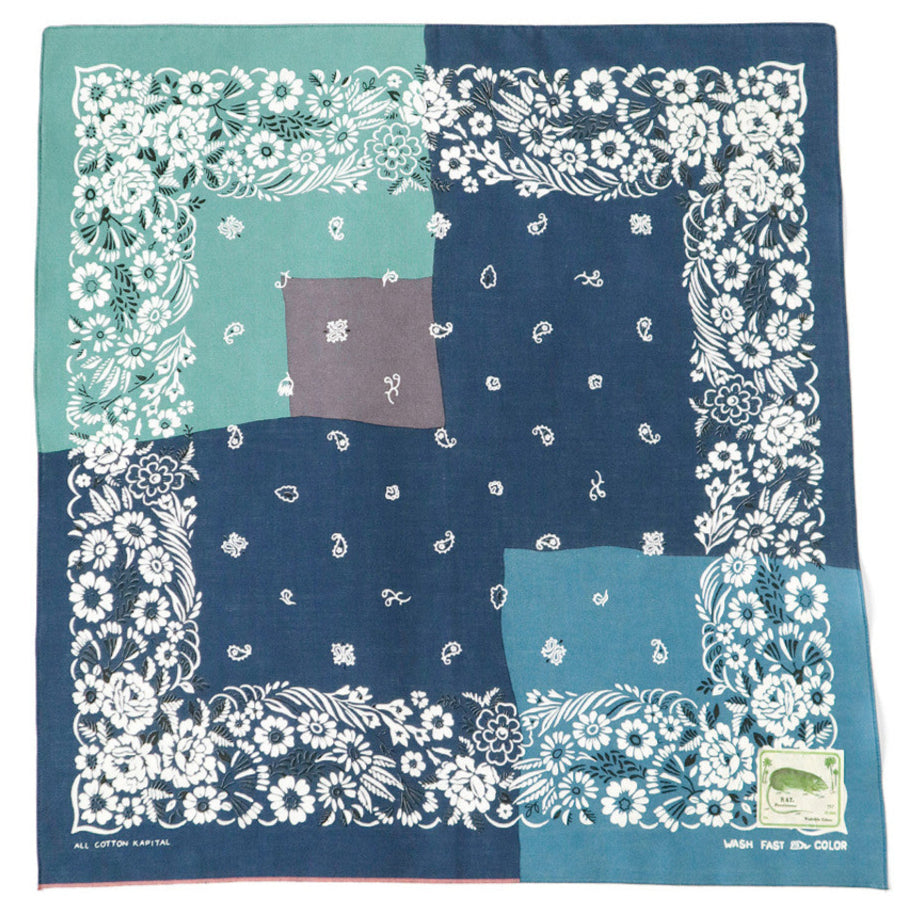 Kapital Fastcolor Selvedge Bandana (GARDEN Patchwork)