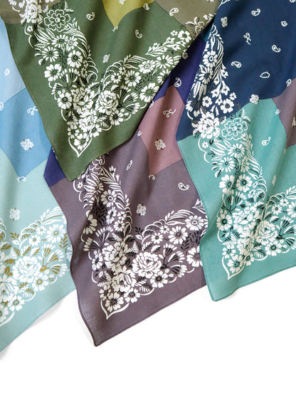 Kapital Fastcolor Selvedge Bandana (GARDEN Patchwork)