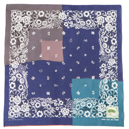 Kapital Fastcolor Selvedge Bandana (GARDEN Patchwork)