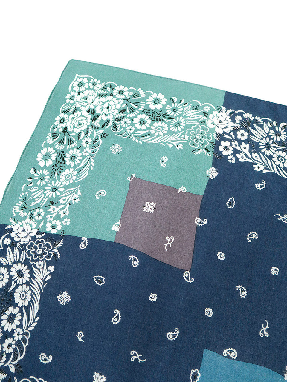 Kapital Fastcolor Selvedge Bandana (GARDEN Patchwork)