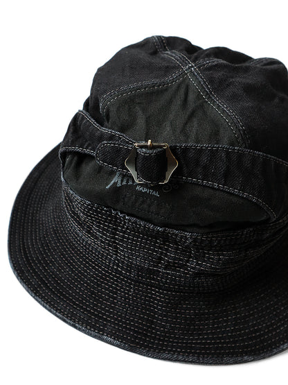 Kapital 11.5oz Black x Black Denim The Old Man & The Sea Hat