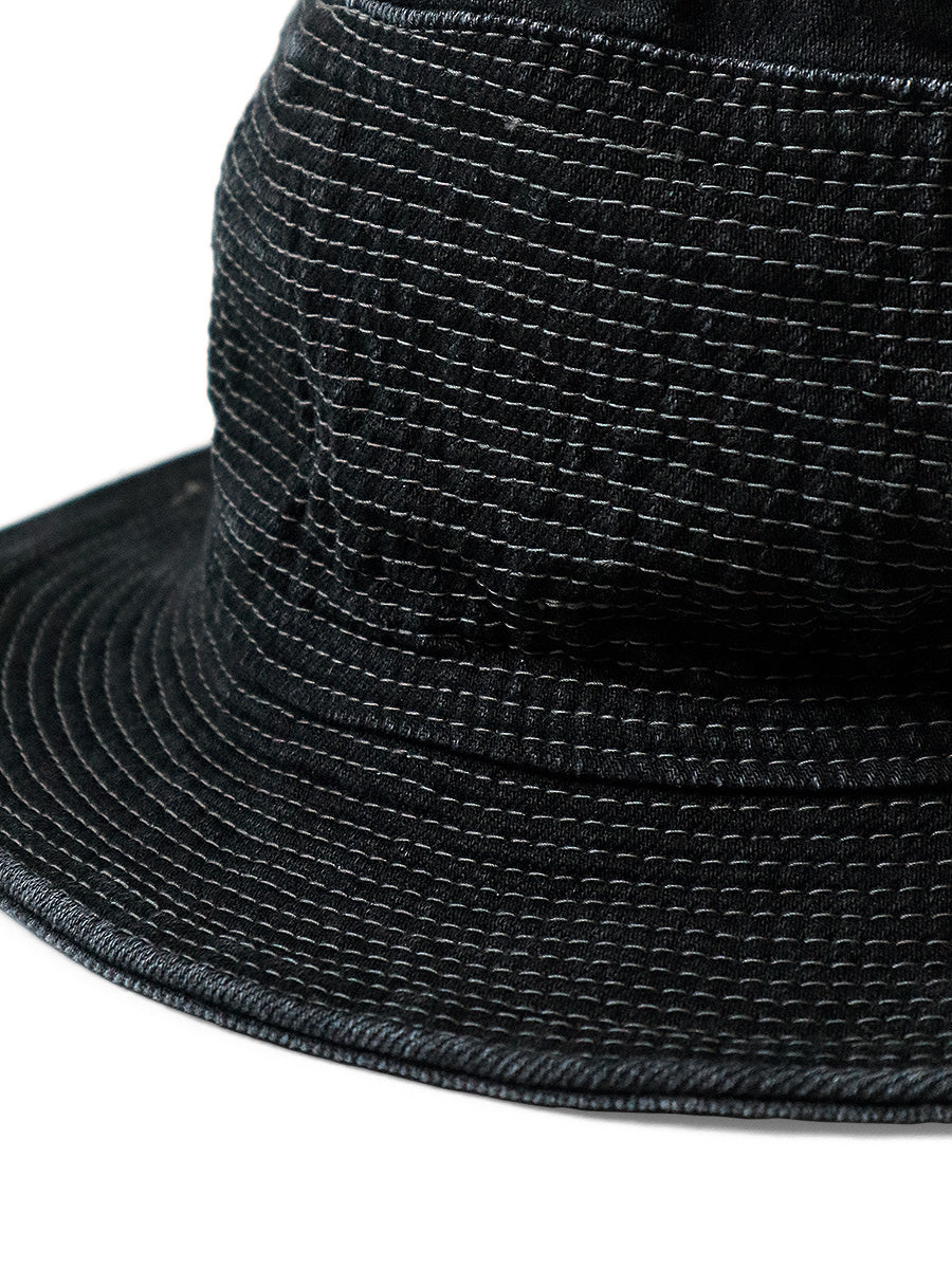 Kapital 11.5oz Black x Black Denim The Old Man & The Sea Hat