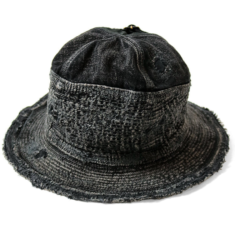 11.5oz Black x Black Denim The Old Man and the Sea HAT (Crash Remake)