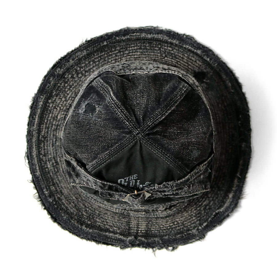 11.5oz Black x Black Denim The Old Man and the Sea HAT (Crash Remake)