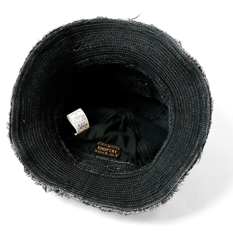 11.5oz Black x Black Denim The Old Man and the Sea HAT (Crash Remake)