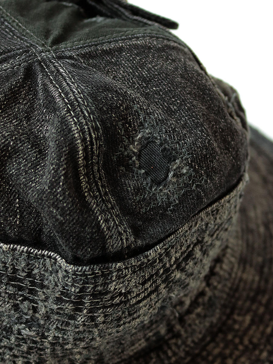 11.5oz Black x Black Denim The Old Man and the Sea HAT (Crash Remake)