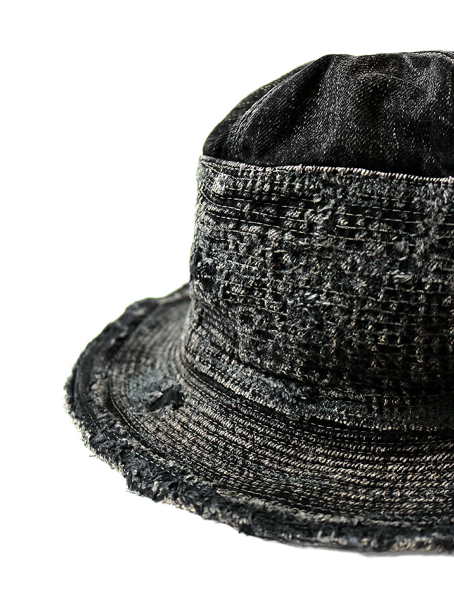 11.5oz Black x Black Denim The Old Man and the Sea HAT (Crash Remake)