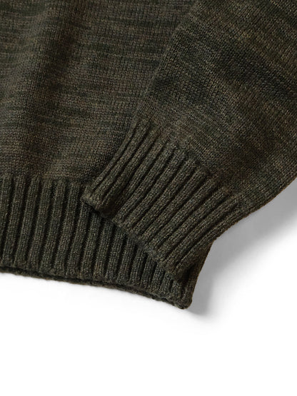 Kapital 8G Cotton Wool Nickel 4 Quarter Zip Sweater