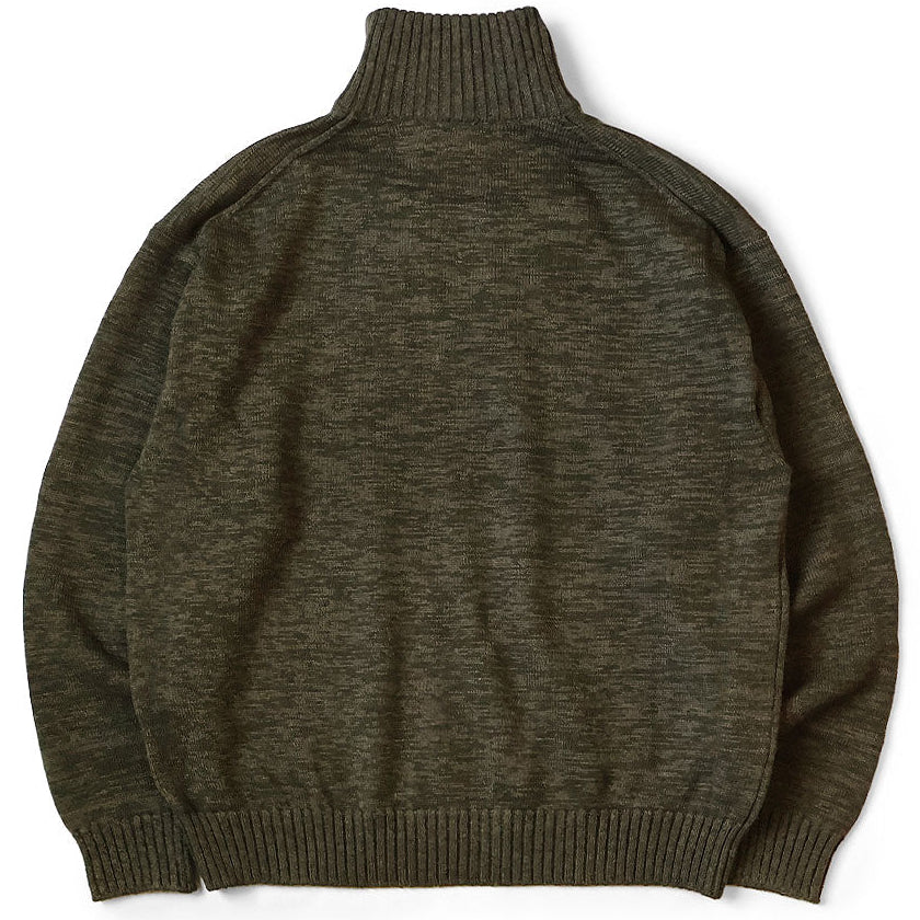 Kapital 8G Cotton Wool Nickel 4 Quarter Zip Sweater