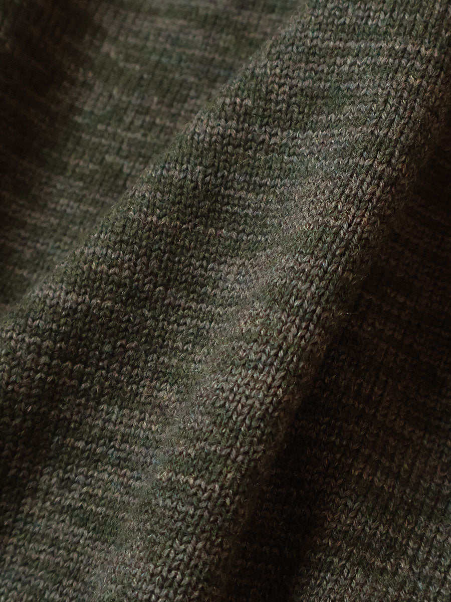 Kapital 8G Cotton Wool Nickel 4 Quarter Zip Sweater