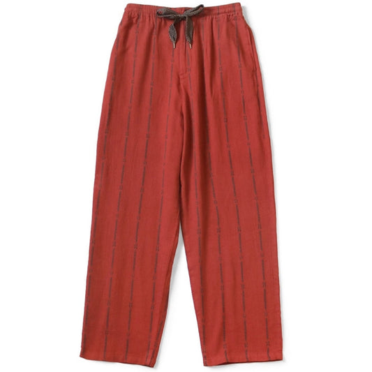 Kapital Cotton-Linen Siamese Stripe Easy Pants