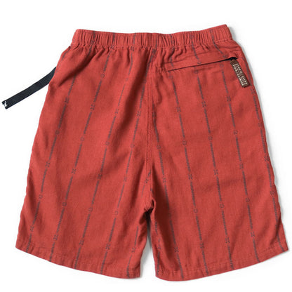 Kapital Cotton-Linen Siamese Stripe Easy Shorts
