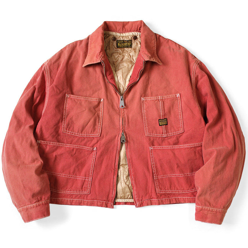 Kapital California Red Canvas Cover Old Drizzler Jacket (With Liner)