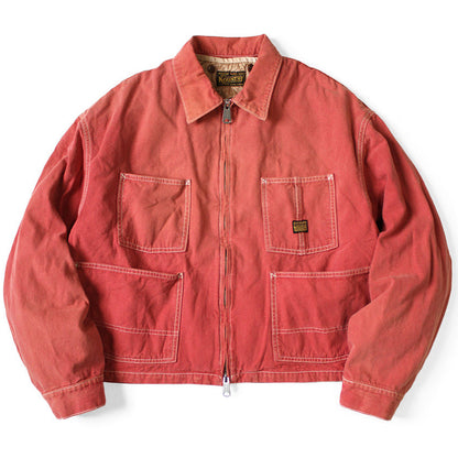 Kapital California Red Canvas Cover Old Drizzler Jacket (With Liner)