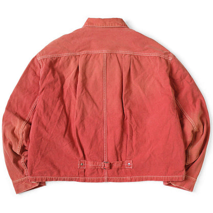Kapital California Red Canvas Cover Old Drizzler Jacket (With Liner)