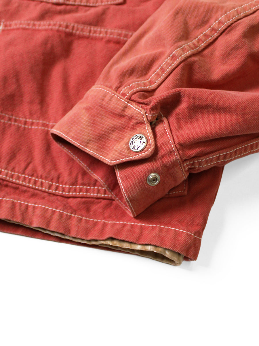 Kapital California Red Canvas Cover Old Drizzler Jacket (With Liner)