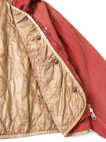 Kapital California Red Canvas Cover Old Drizzler Jacket (With Liner)