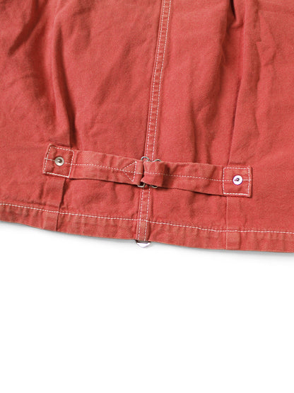 Kapital California Red Canvas Cover Old Drizzler Jacket (With Liner)