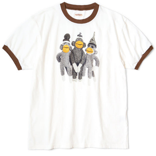 Kapital Jersey Ringer T-Shirt (Monkey Amigo Print)