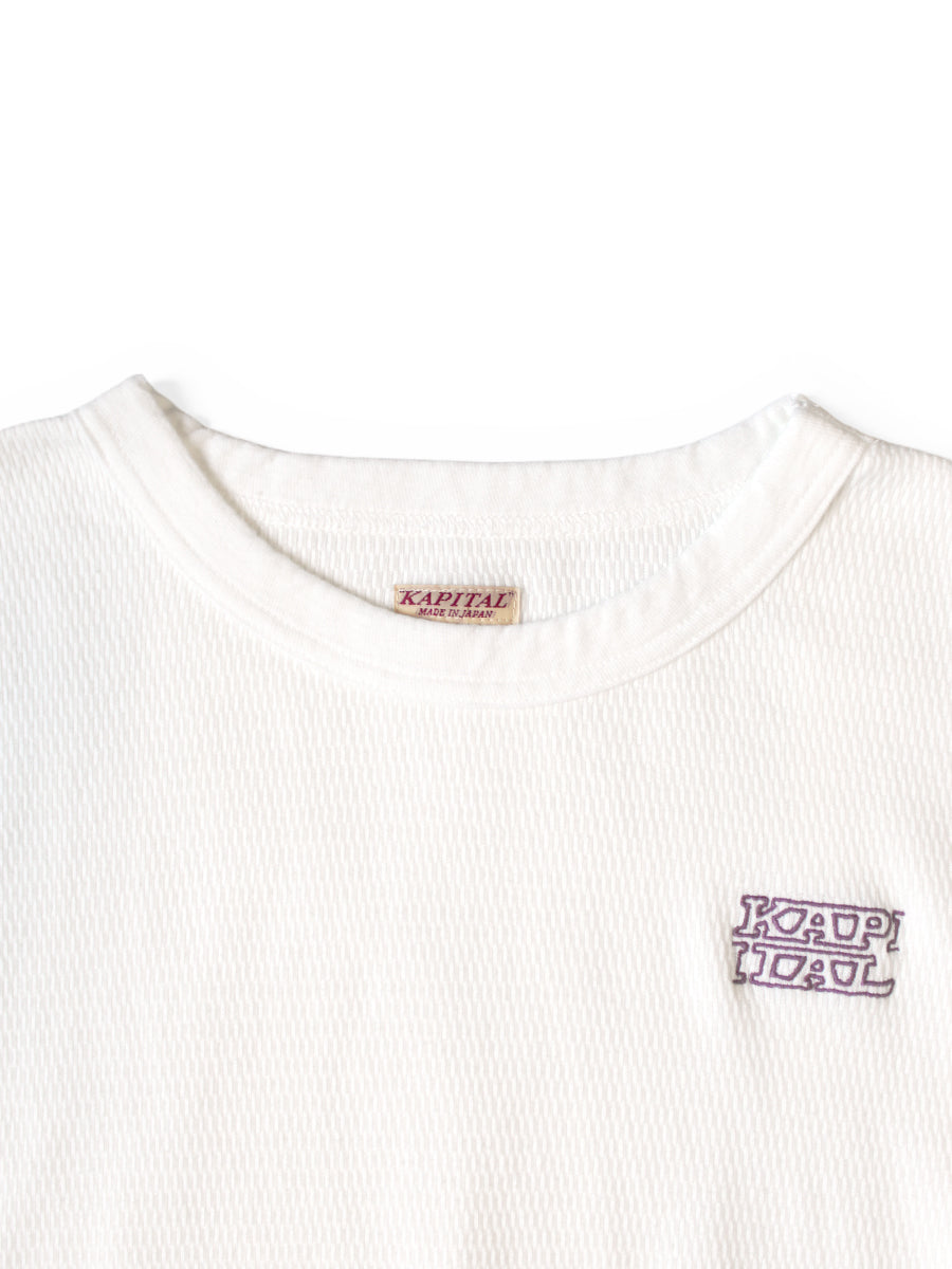 Kapital Waffle Jersey Long Sleeve T-Shirt (Kapital Embroidery)