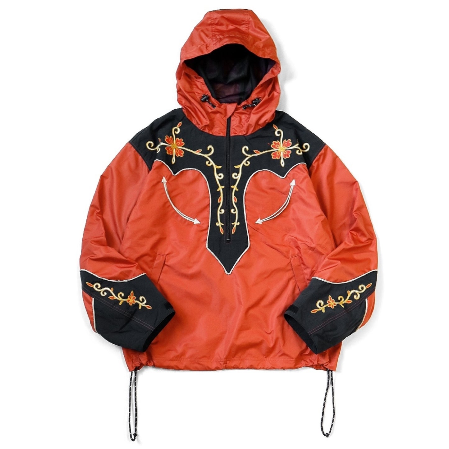 Kapital Poly Taffeta 2 Tone Tennessee Cactus Flower Parka