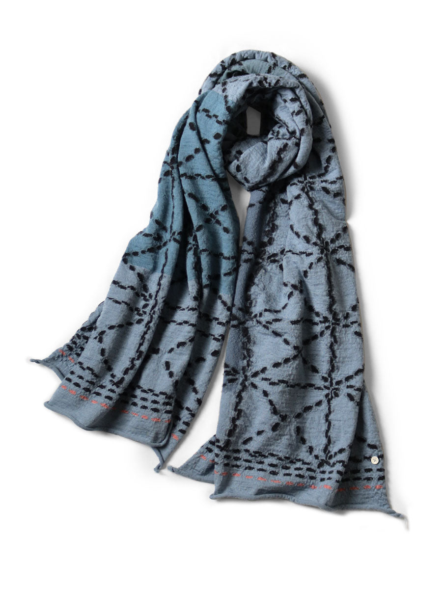 Kapital Felted Wool Sashiko Scarf