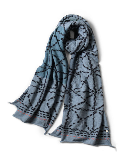 Kapital Felted Wool Sashiko Scarf