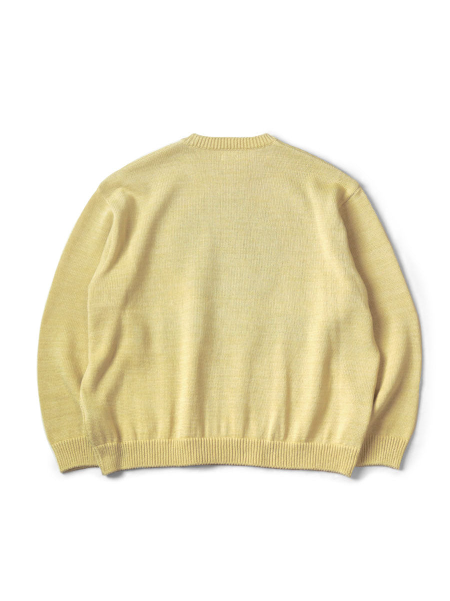 Kapital 5G Cotton Knit Piano & Sun Face Crew Sweater