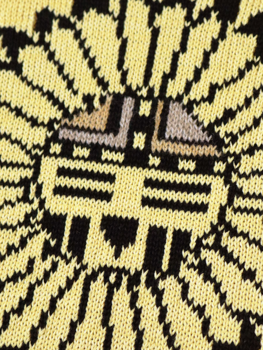 Kapital 5G Cotton Knit Piano & Sun Face Crew Sweater
