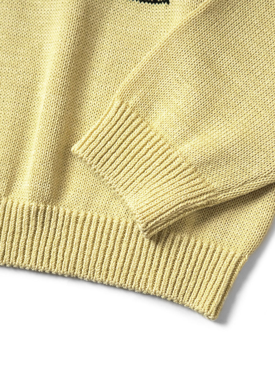 Kapital 5G Cotton Knit Piano & Sun Face Crew Sweater