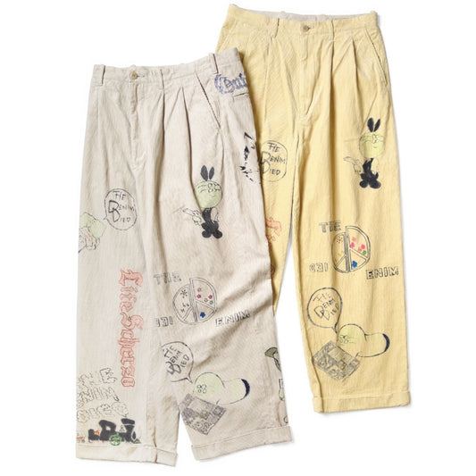 Kapital 14W Corduroy Ivy Pants (Memorial Paint Model)