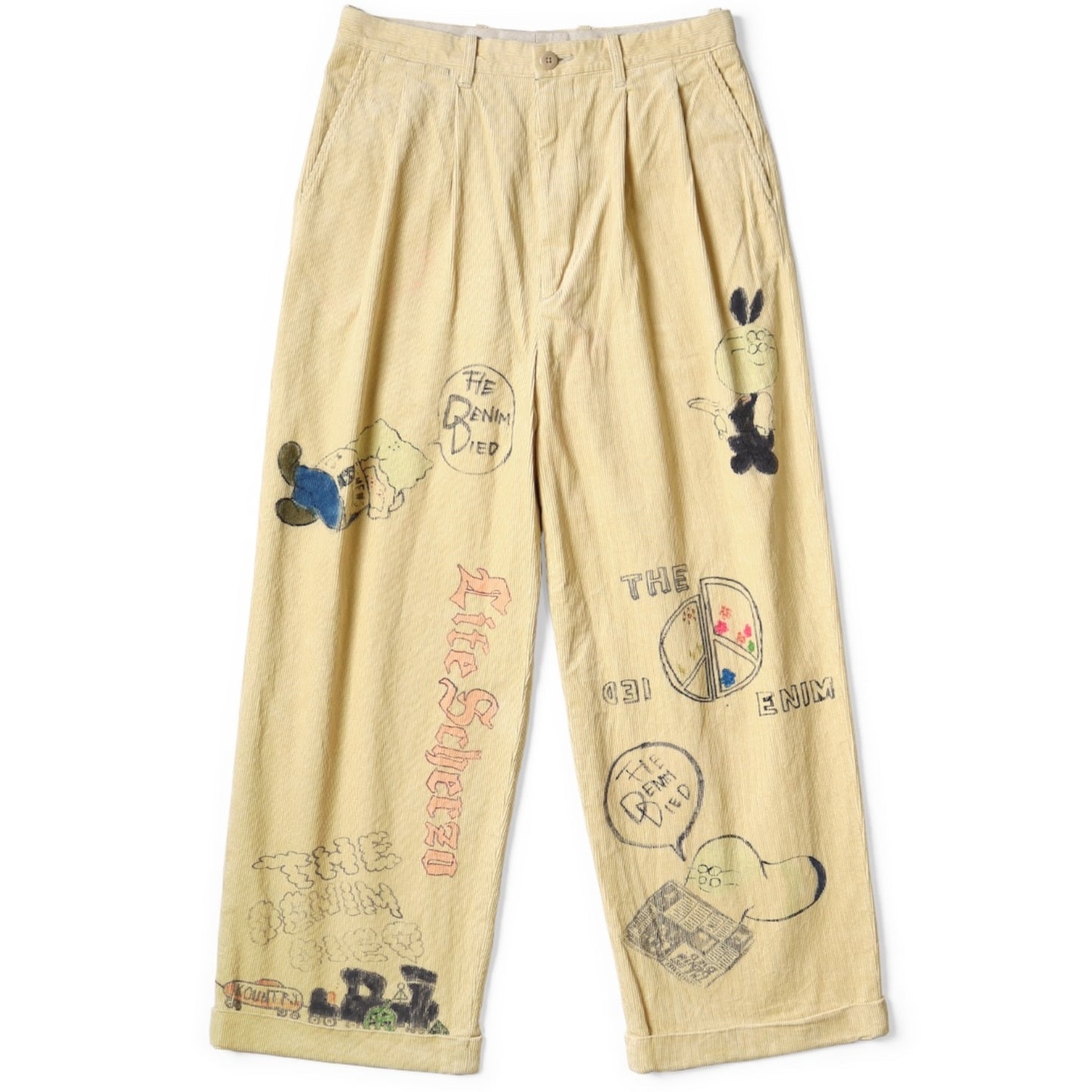 Kapital 14W Corduroy Ivy Pants (Memorial Paint Model)