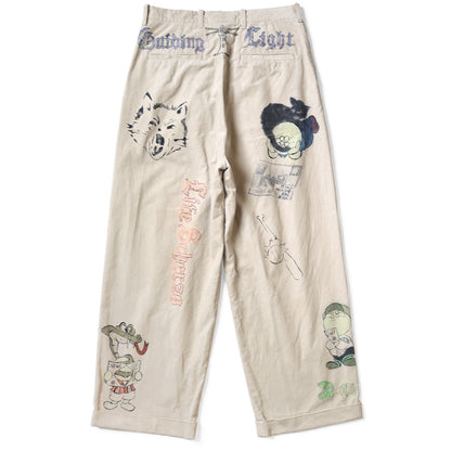 Kapital 14W Corduroy Ivy Pants (Memorial Paint Model)