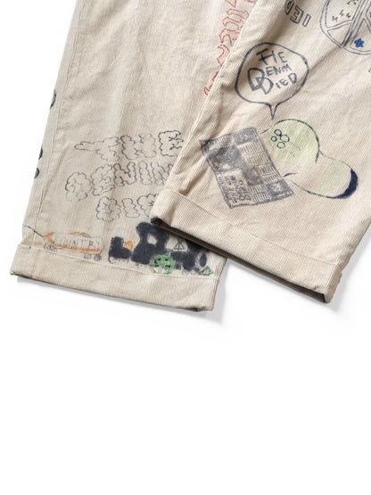 Kapital 14W Corduroy Ivy Pants (Memorial Paint Model)