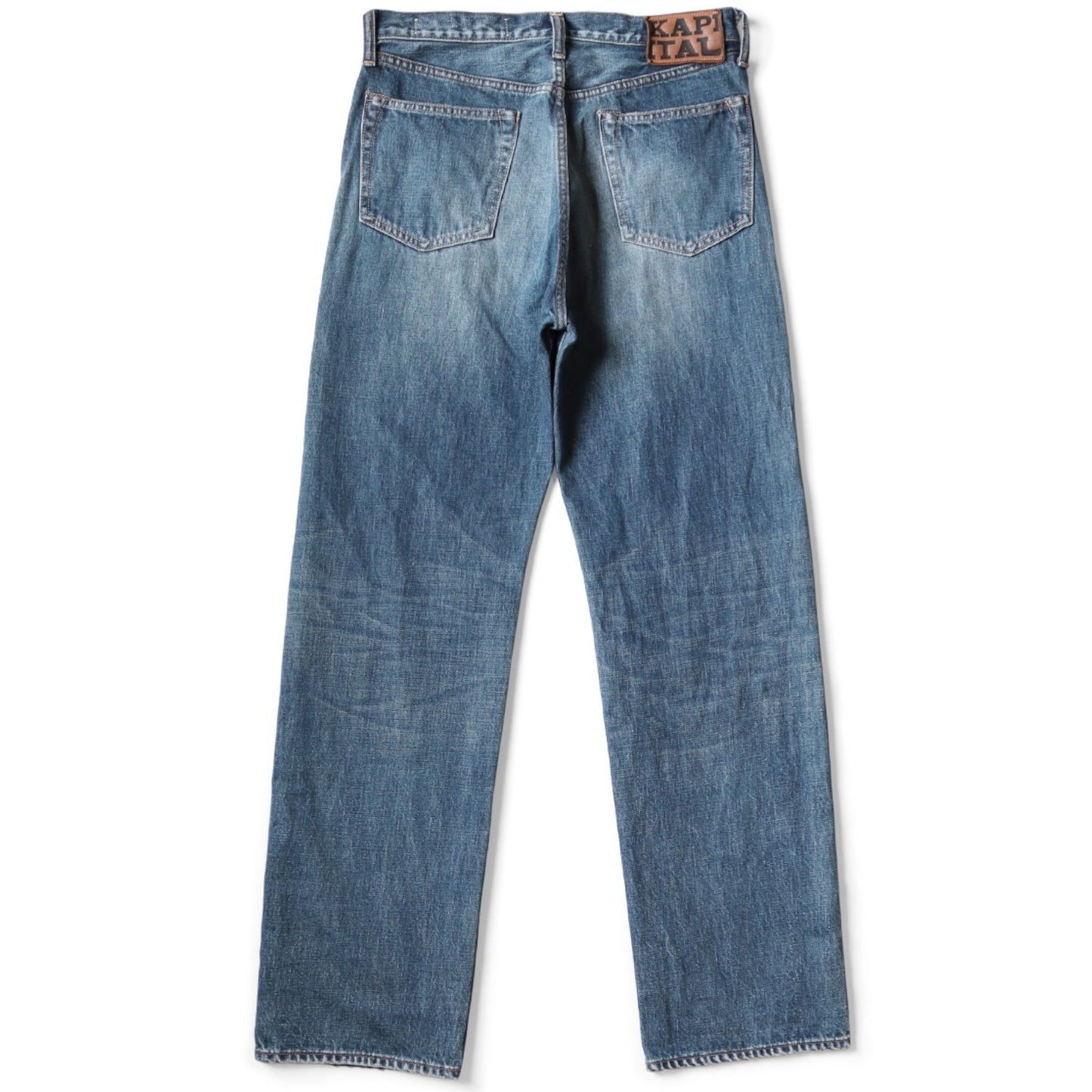 Kapital 13.5oz Zimbabwe Denim 5P Selvedge Wide Leg Monkey TH (Processed)