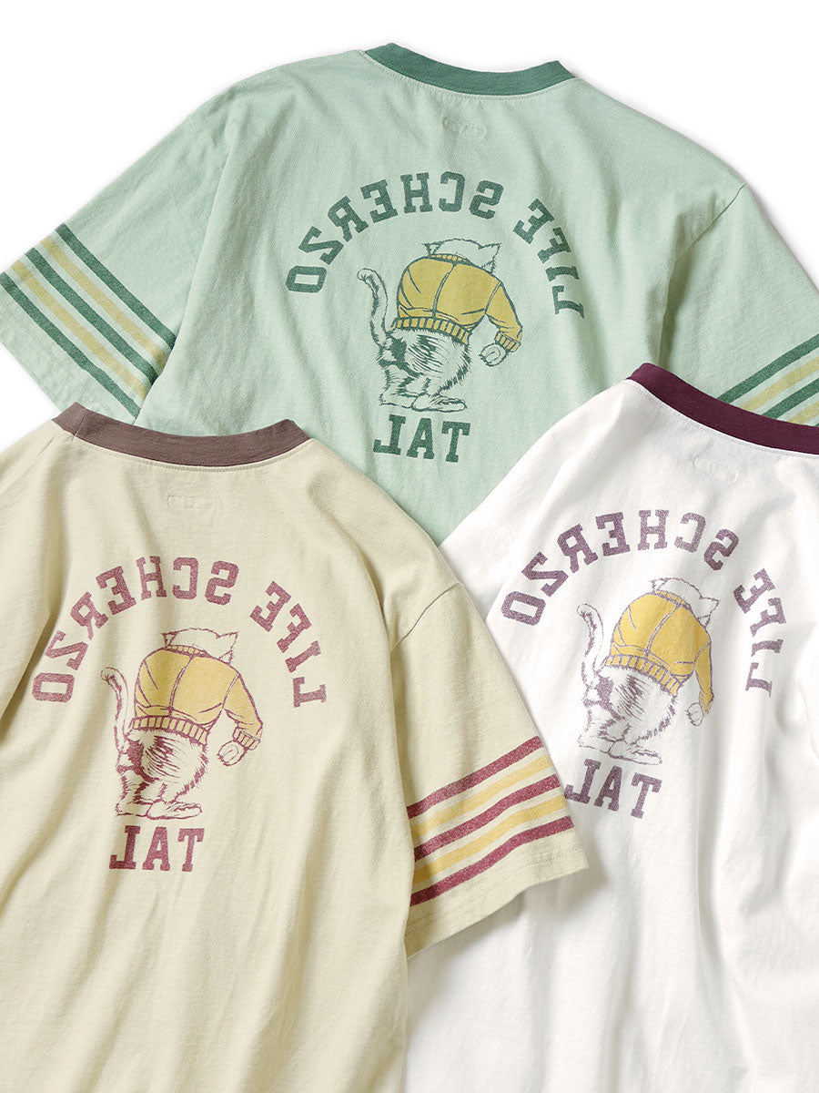 Kapital Tenjiku Ringer T-Shirt (College Catpital Print)