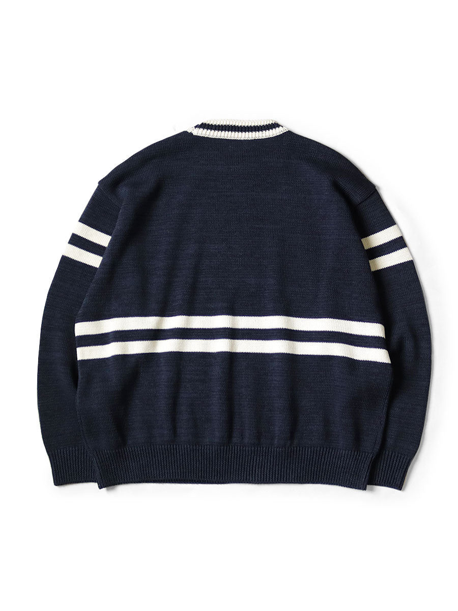 Kapital 5G Cotton Knit Peckish Rainbowy Ivy Crew Sweater