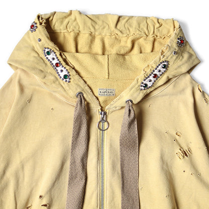 Kapital Fleece Thriller Damaged Devil Hood Blouson (Studs Remake)